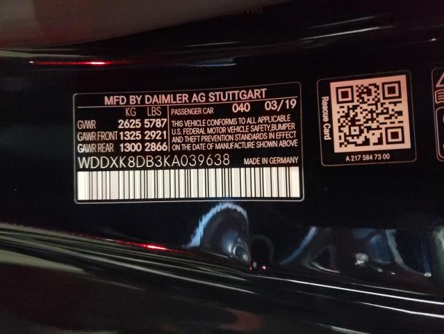 WDDXK8DB3KA039638 Mercedes-Benz S 560