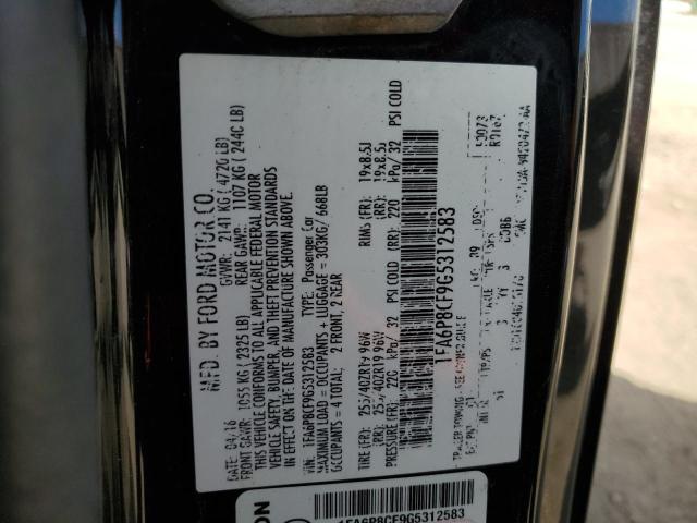 1FA6P8CF9G5312583 Ford MUSTANG GT