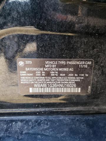WBA8E1G36HNU16026 BMW 320 I