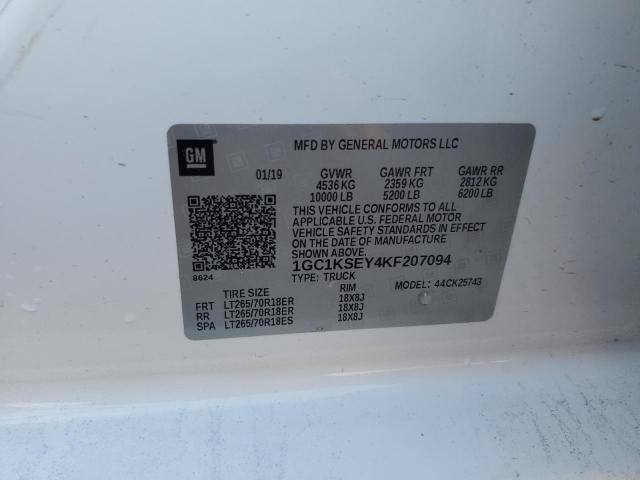 1GC1KSEY4KF207094 Chevrolet Silverado K2500 Heavy Duty Lt