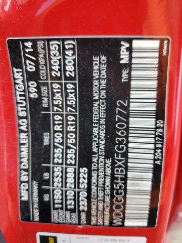 WDCGG5HBXFG360772 Mercedes-Benz GLK 350