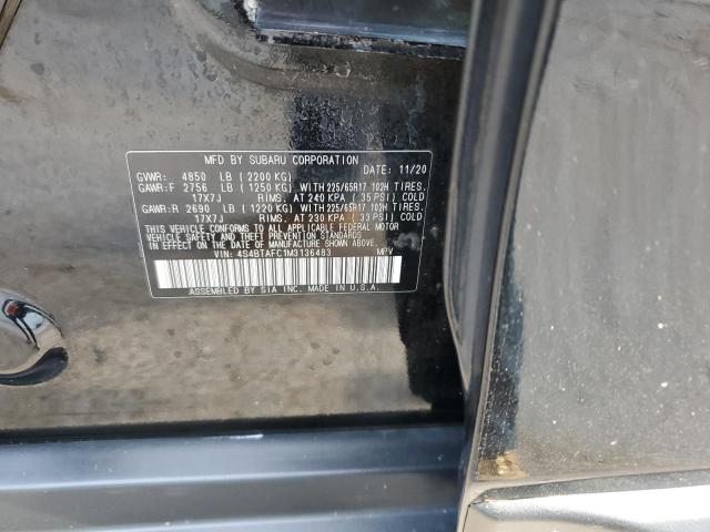 4S4BTAFC1M3136483 Subaru Outback Premium