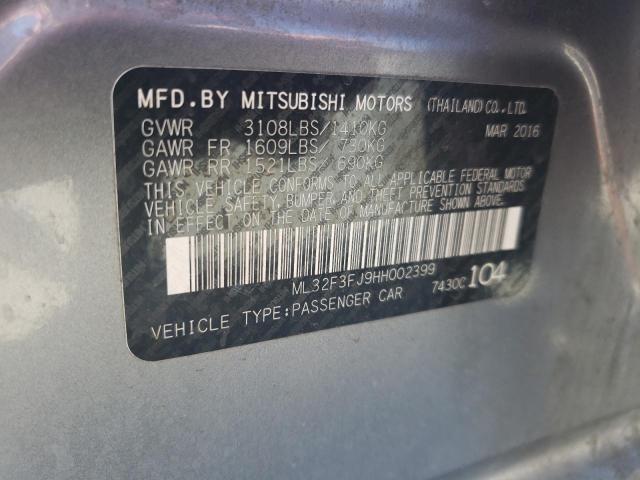 ML32F3FJ9HH002399 Mitsubishi Mirage G4 Es