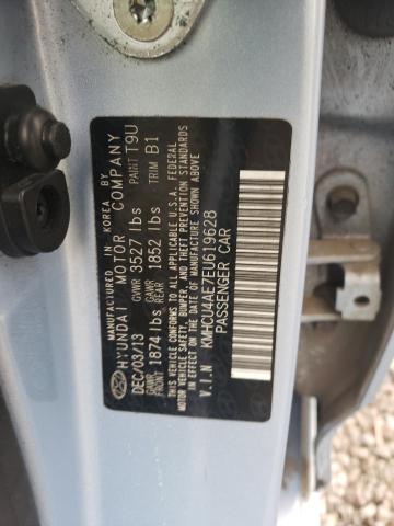 KMHCU4AE7EU619628 Hyundai ACCENT GLS