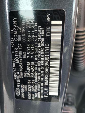 2021 HYUNDAI KONA ULTIM - KM8K53A50MU611310