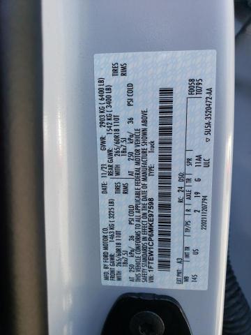 1FTEW1CP6MKE97598 Ford F150 Supercrew