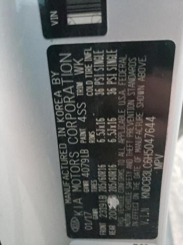 KNDCB3LC6H5047644 KIA NIRO FE