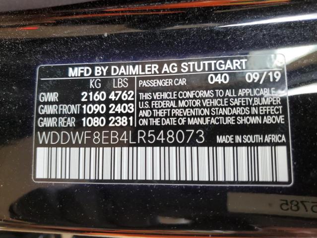 WDDWF8EB4LR548073 2020 MERCEDES-BENZ C-CLASS, photo no. 12