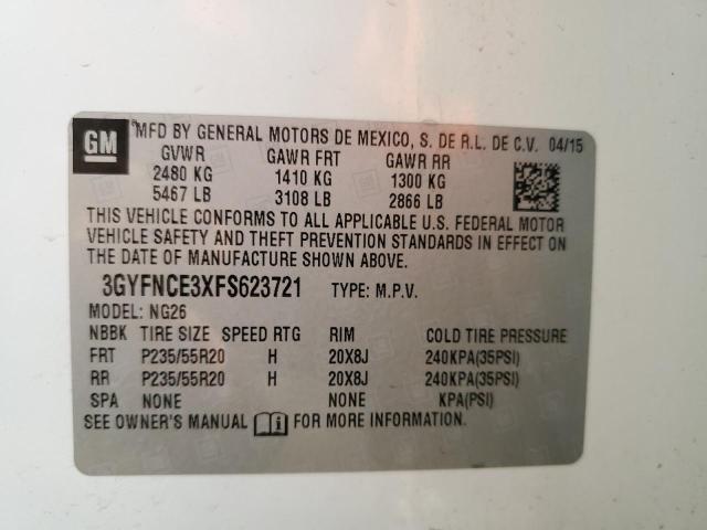 3GYFNCE3XFS623721 Cadillac Srx Performance Collection