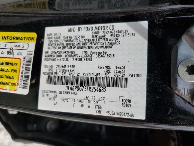 3FA6P0G75FR254682 Ford FUSION S