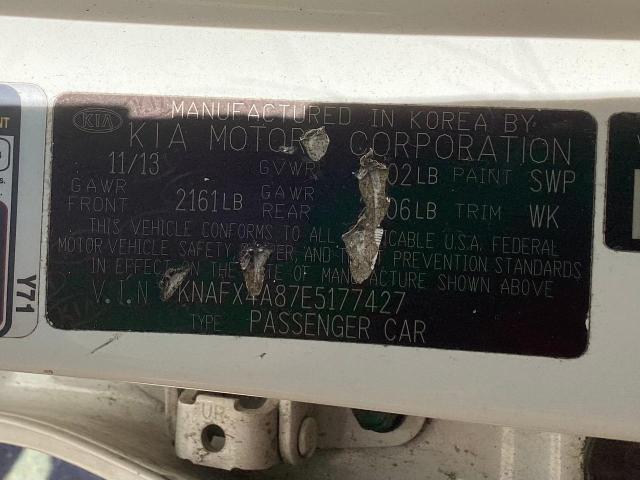 KNAFX4A87E5177427 KIA FORTE EX