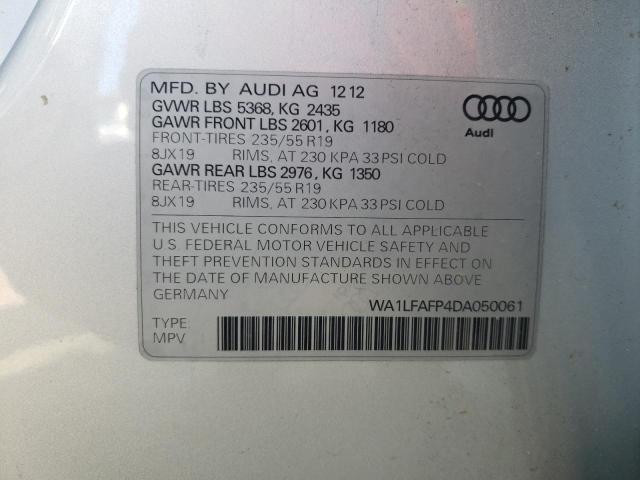 VIN WA1LFAFP4DA050061 2013 Audi Q5, Premium Plus no.13