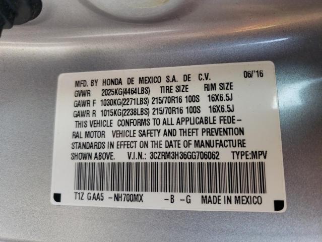 3CZRM3H36GG706062 Honda CR-V LX