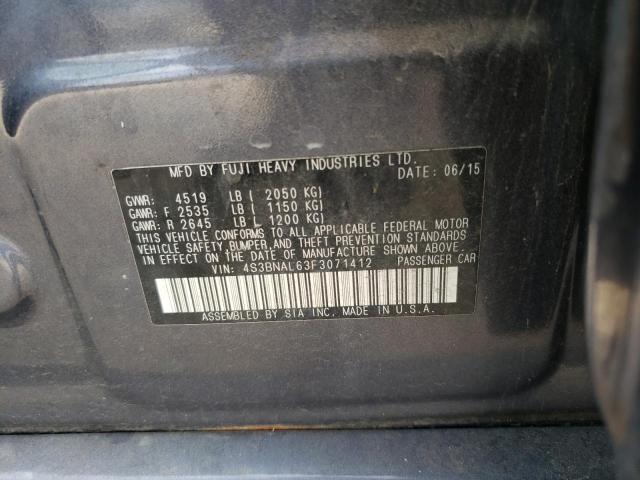4S3BNAL63F3071412 Subaru Legacy 2.5i Limited
