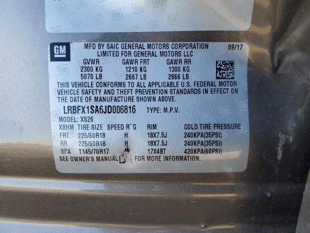 LRBFX1SA6JD006816 Buick Envision Essence