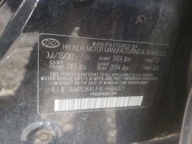 5NPD84LF4LH606071 | 2020 HYUNDAI ELANTRA SE