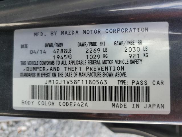 JM1GJ1V58F1180563 Mazda 6 TOURING
