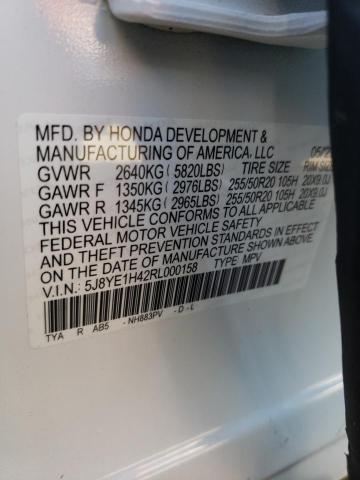 5J8YE1H42RL000158 Acura MDX TECHNO 12