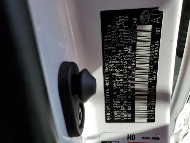 2019 TOYOTA COROLLA L - 2T1BURHE8KC168575