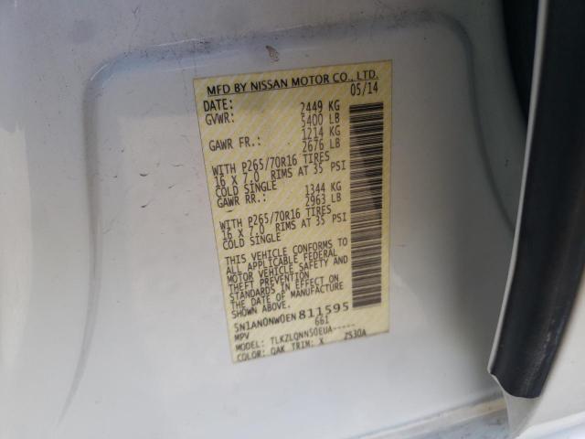 5N1AN0NW0EN811595 Nissan XTERRA X