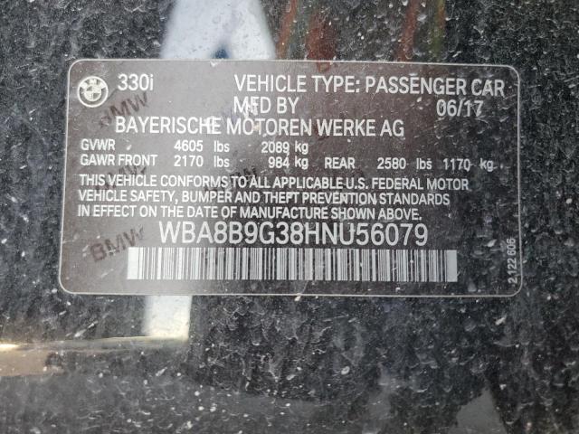 2017 BMW 330 I - WBA8B9G38HNU56079