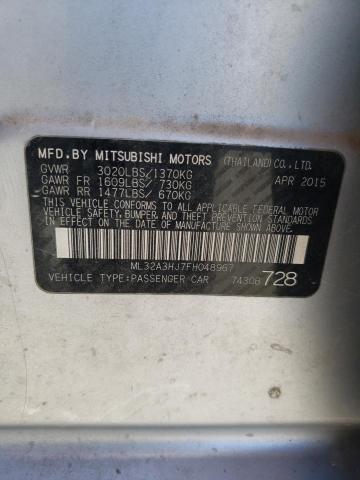 2015 MITSUBISHI MIRAGE DE - ML32A3HJ7FH048967