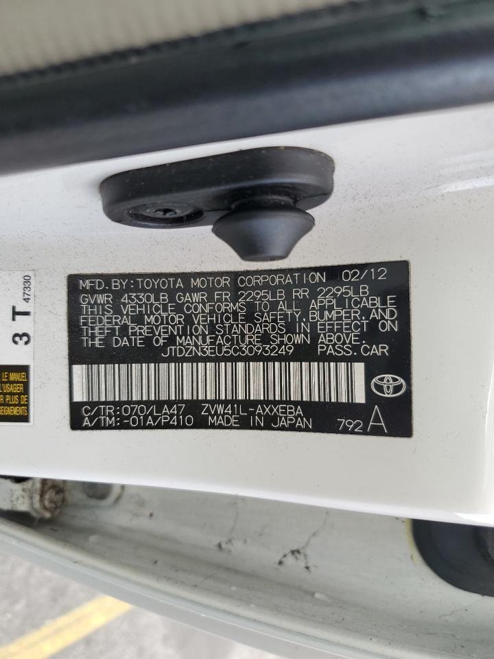 JTDZN3EU5C3093249 2012 Toyota Prius V