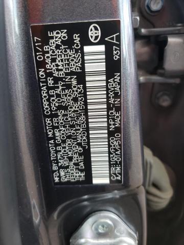 JTDKDTB38H1593134 Toyota PRIUS C