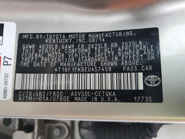 4T1BF1FK6EU457459 | 2014 TOYOTA CAMRY L