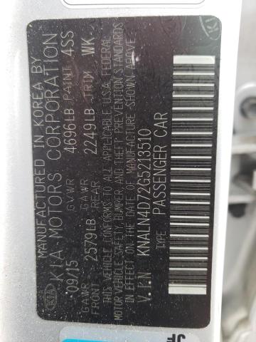 KNALN4D72G5213510 KIA Cadenza Luxury