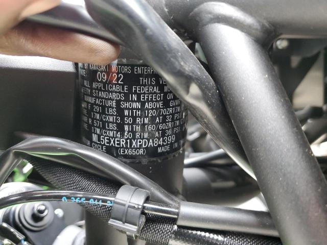 2023 KAWASAKI NINJA 650 - ML5EXER1XPDA84399