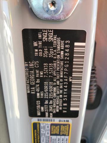 5XYK43AF7PG128483 KIA Sportage Sx