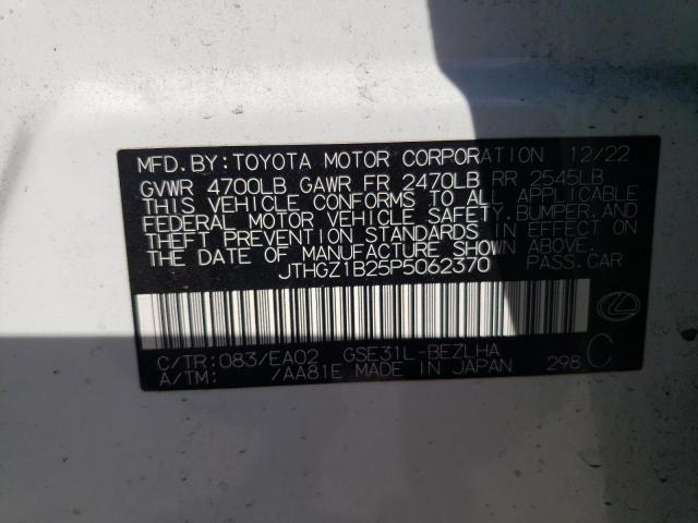 2023 LEXUS IS 350 F S - JTHGZ1B25P5062370