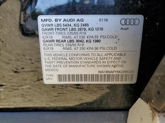  AUDI Q5 2019 Чорний