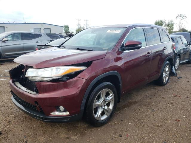 VIN 5TDDKRFH7ES034454 2014 Toyota Highlander, Limited no.1