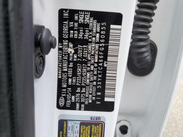 5XYKTCA66FG560855 KIA SORENTO LX