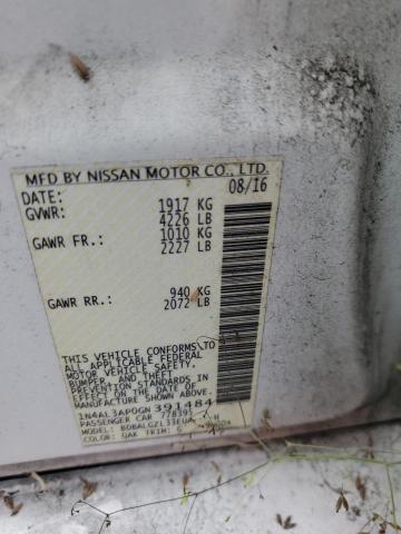 1N4AL3AP0GN391484 Nissan ALTIMA 2.5