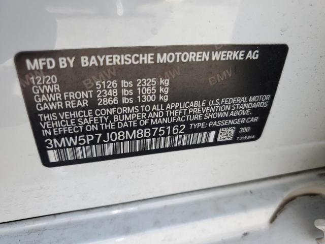 3MW5P7J08M8B75162 BMW 3 Series 330E 10