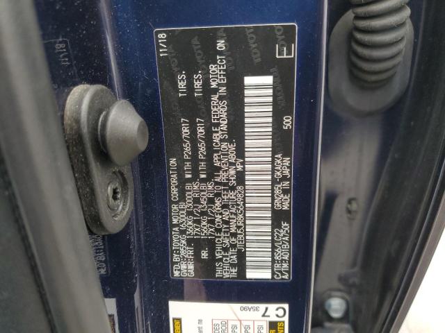 2019 TOYOTA 4RUNNER SR - JTEBU5JR8K5649828