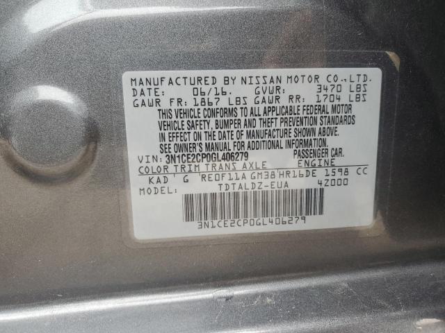 2016 NISSAN VERSA NOTE - 3N1CE2CP0GL406279