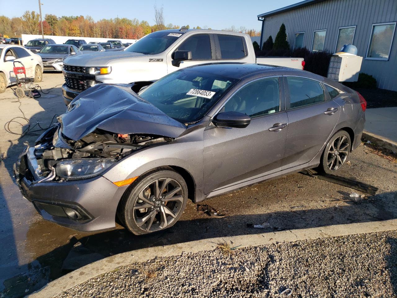 Lot #2871902361 2021 HONDA CIVIC SPOR