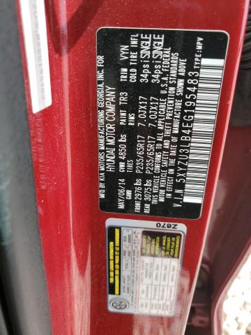 5XYZU3LB4EG195483 Hyundai SANTA FE SPORT