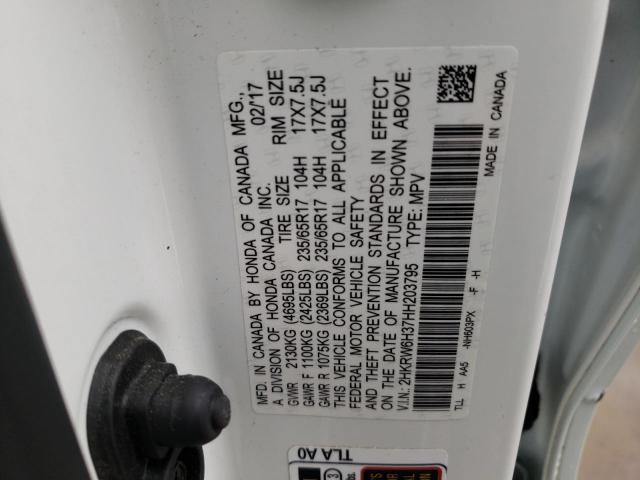 2HKRW6H37HH203795 Honda CR-V LX