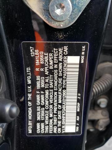 SHHFK7G4XJU212900 Honda Civic Sport