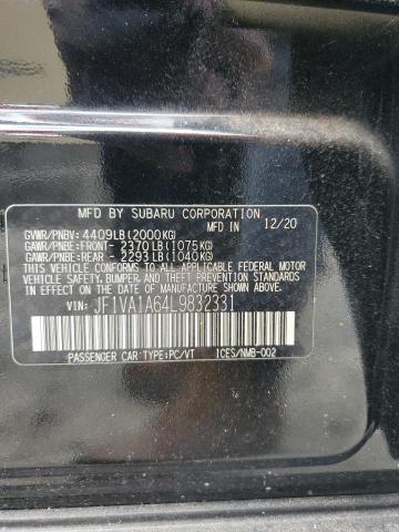 JF1VA1A64L9832331 Subaru WRX