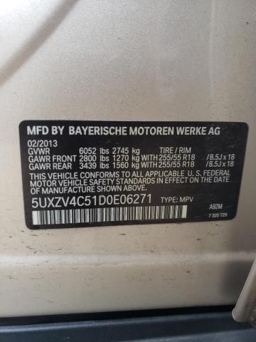 VIN 5UXZV4C51D0E06271 2013 BMW X5, Xdrive35I no.10