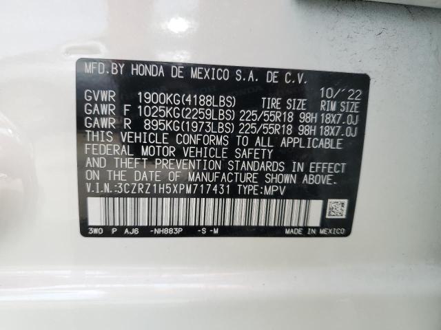 3CZRZ1H5XPM717431 | 2023 Honda hr-v sport