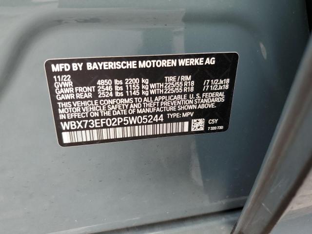 WBX73EF02P5W05244 BMW X1 XDRIVE2 10