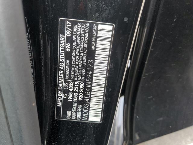WDDSJ4EB4JN594173 Mercedes-Benz CLA 250