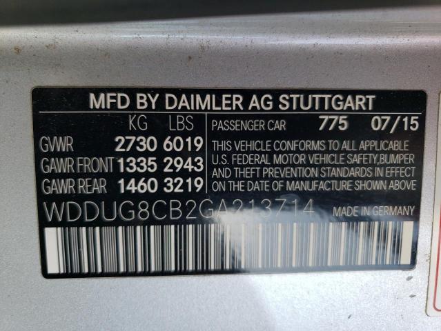 WDDUG8CB2GA213714 Mercedes-Benz S 550